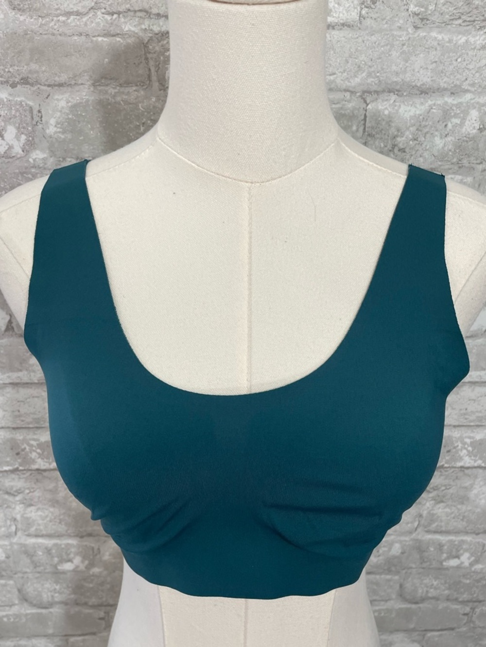 knix Teal Seamless Scoop Sports Bra